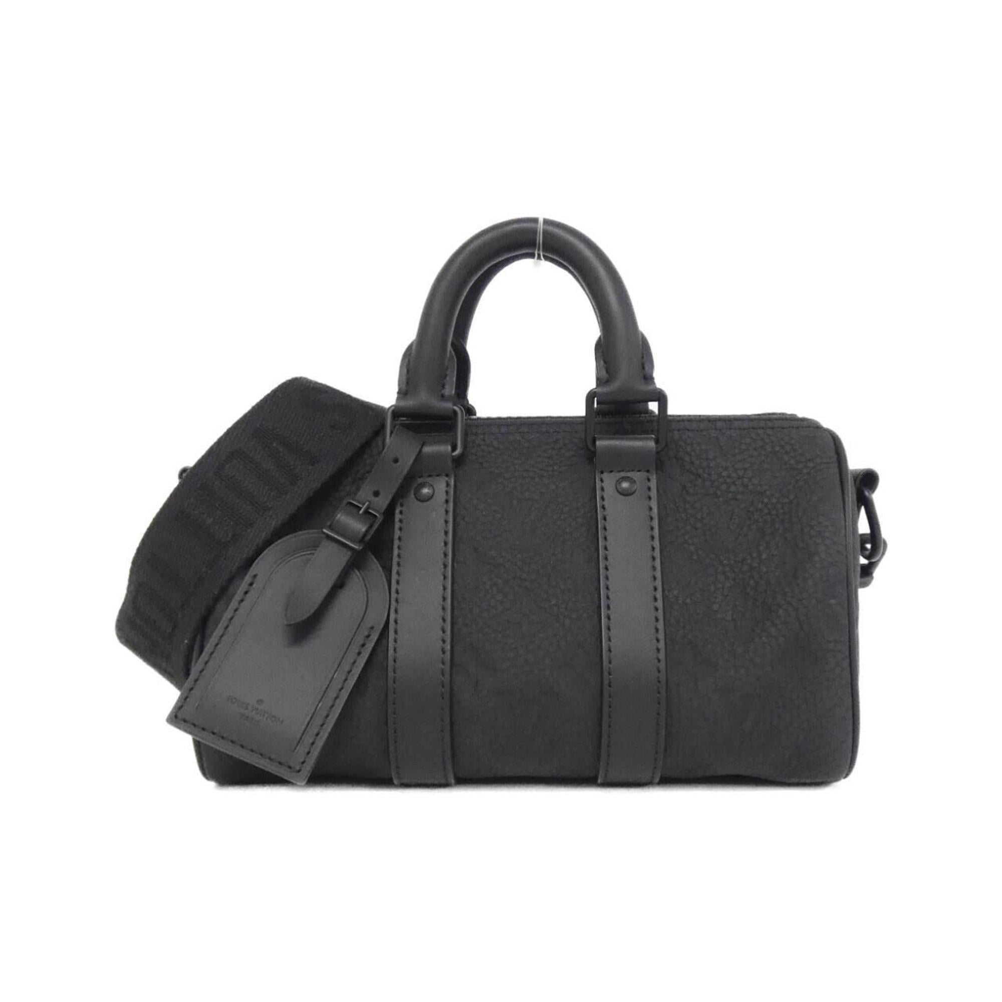 Louis Vuitton Black Leather Boston Bag (Pre-Owned)