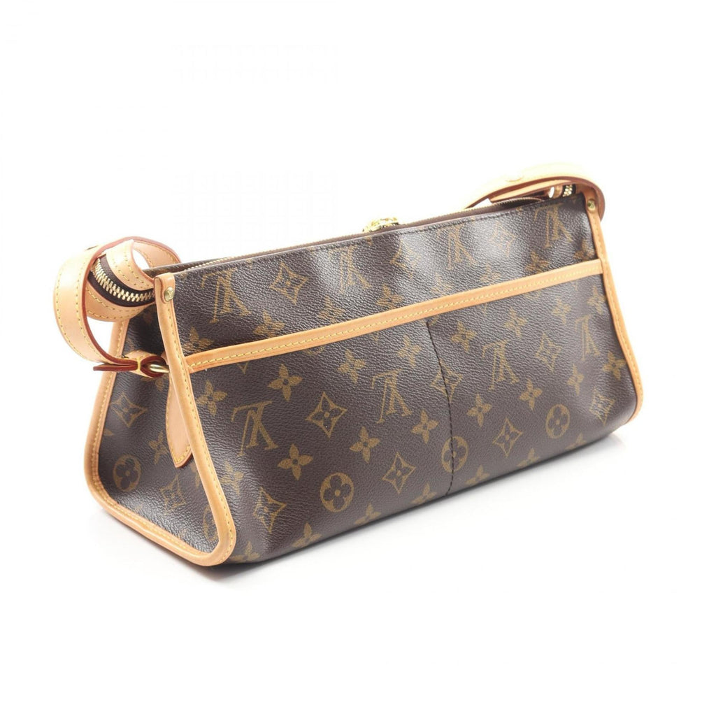Louis Vuitton Brown Pvc Monogram Coated Canvas Leather Shoulder Bag (Pre-Owned)