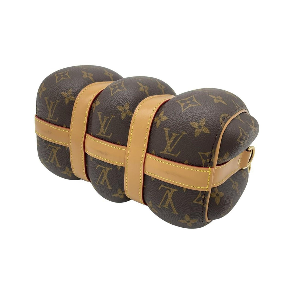 Louis Vuitton Marron Coated Canvas Boston Bag (Pre-Owned)