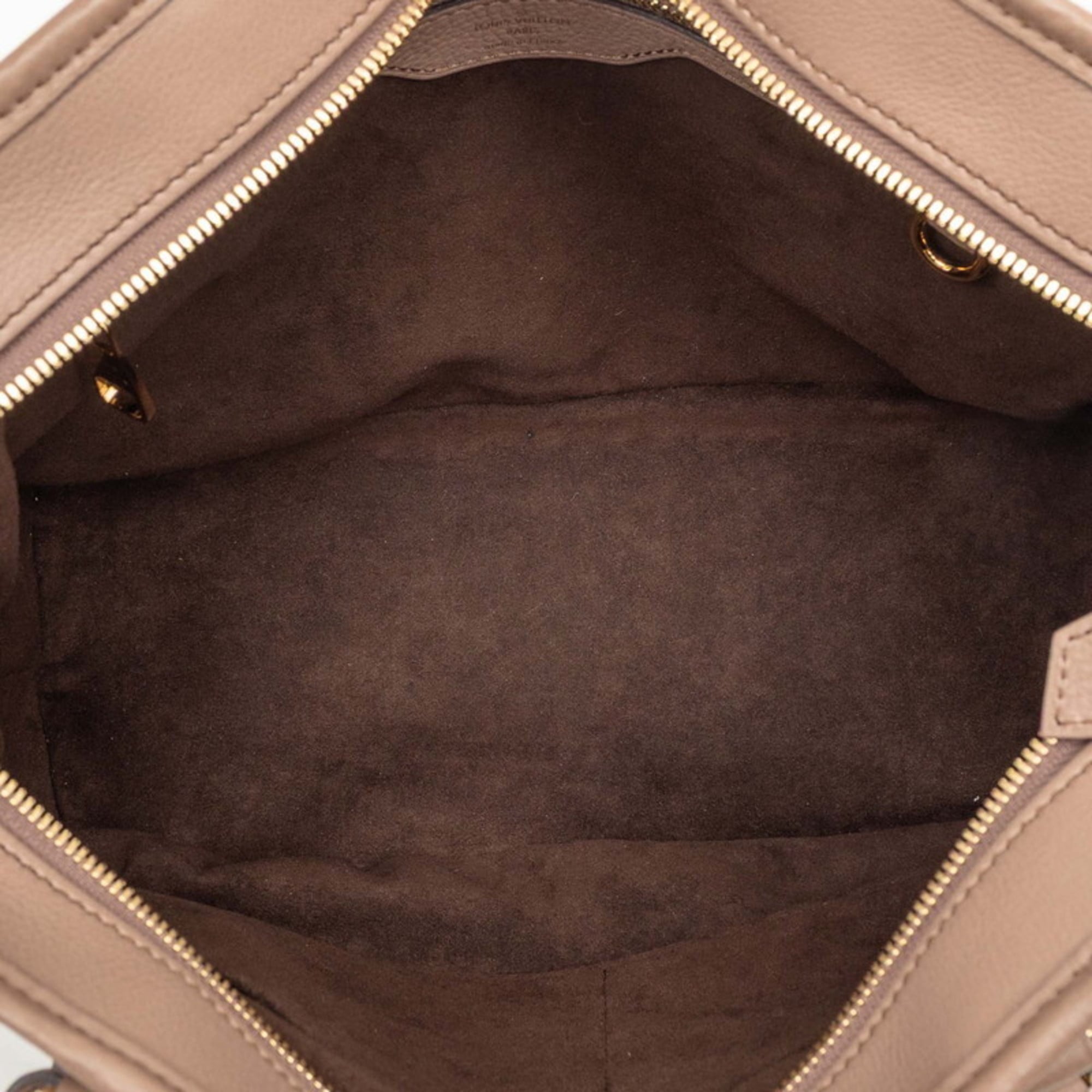 Louis Vuitton Monogram Brown Leather Handbag Shoulder Bag (Pre-Owned)