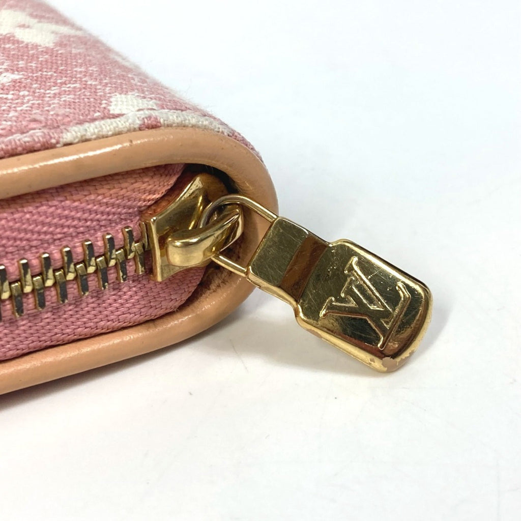 Louis Vuitton Monogram Denim Pink Monogram Denim Long Wallet (Bi-Fold) (Pre-Owned)