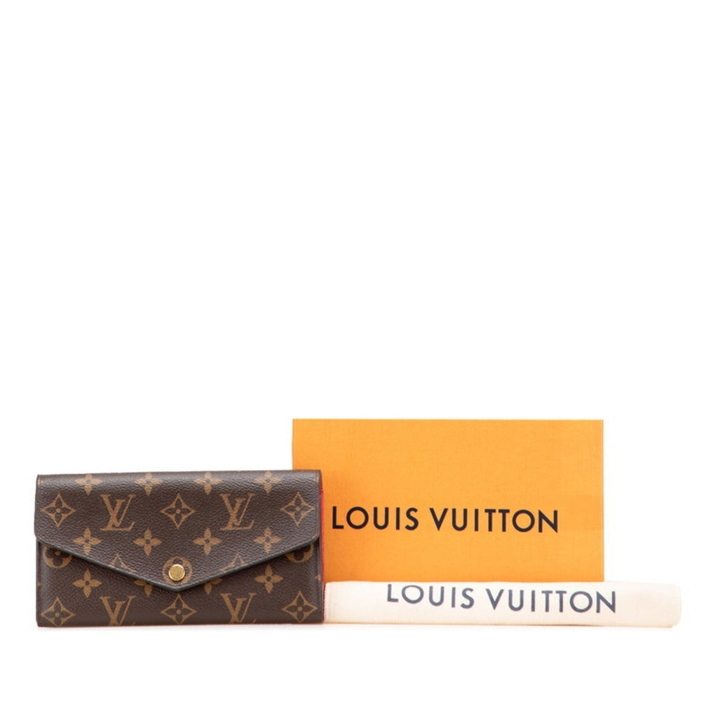 Louis Vuitton Monogram Brown Pvc Leather Long Wallet (Bi-Fold) (Pre-Owned)