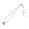 Circle Interlocking GG Pendant Necklace Sterling Silver