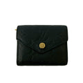 Louis Vuitton Black Leather Wallet (Tri-Fold) (Pre-Owned)