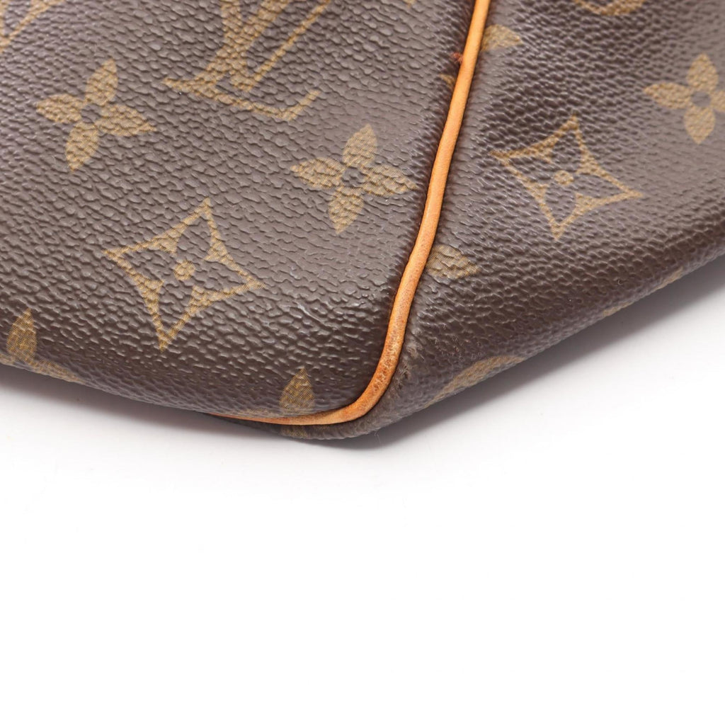 Louis Vuitton Brown Monogram Coated Canvas Leather Boston Bag (Pre-Owned)