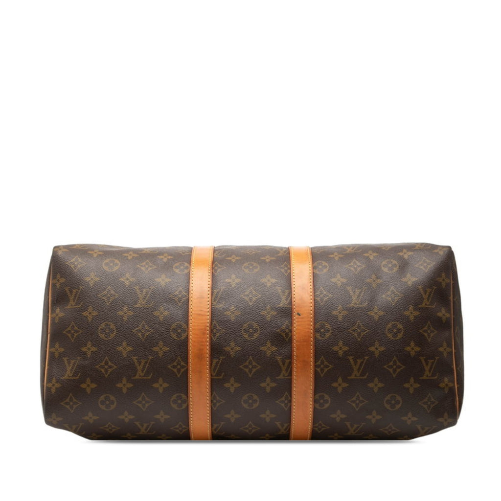 Louis Vuitton Brown Pvc Leather Boston Bag Handbag (Pre-Owned)