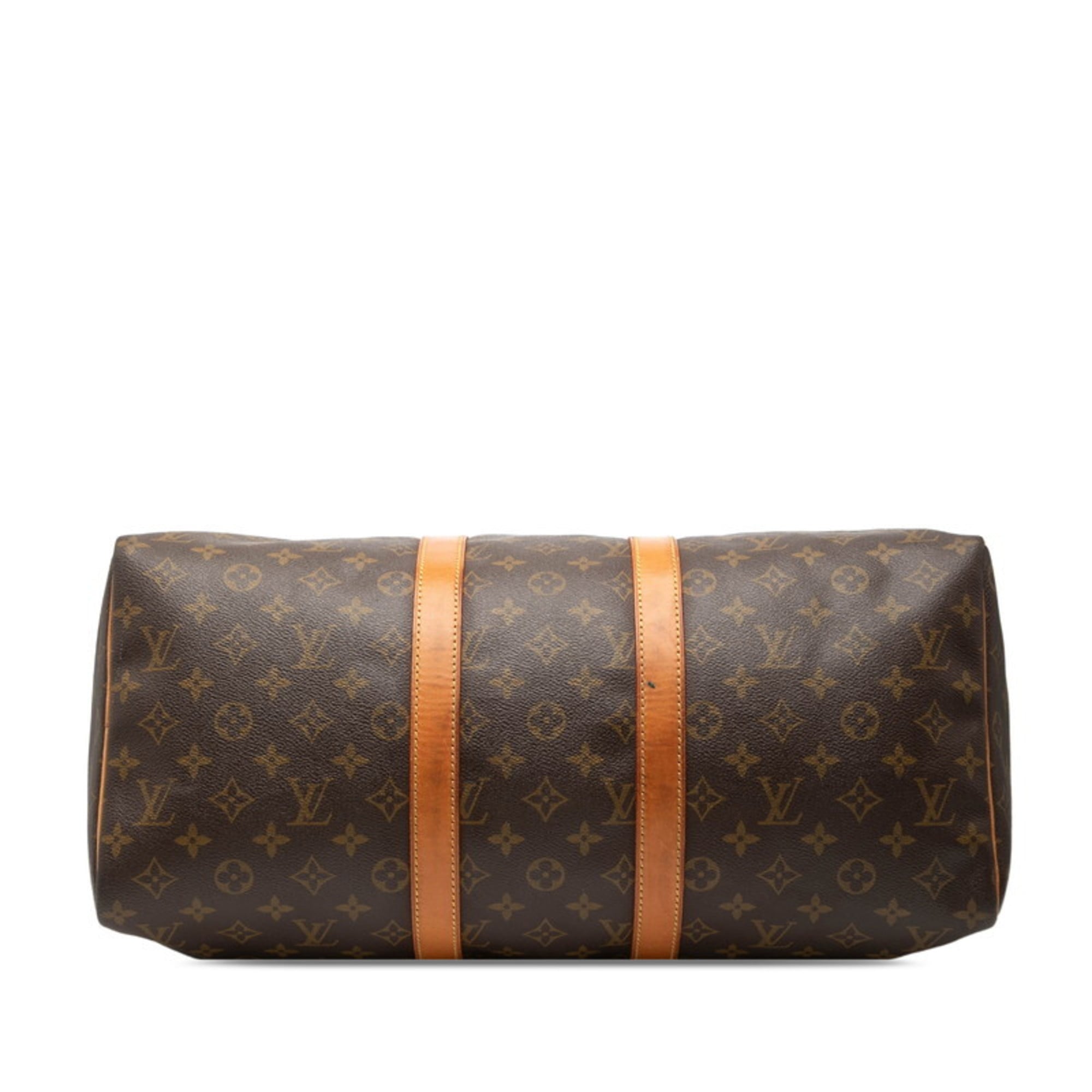 Louis Vuitton Brown Pvc Leather Boston Bag Handbag (Pre-Owned)