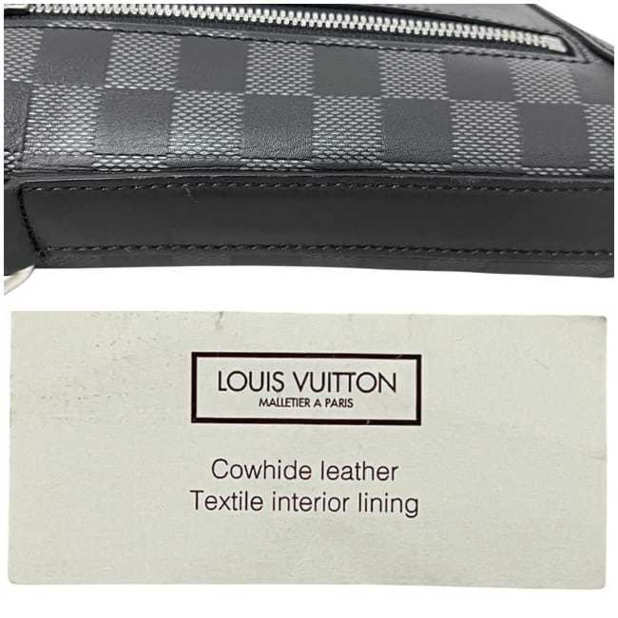 Louis Vuitton Black Damier Infini Leather Shoulder Bag (Pre-Owned)