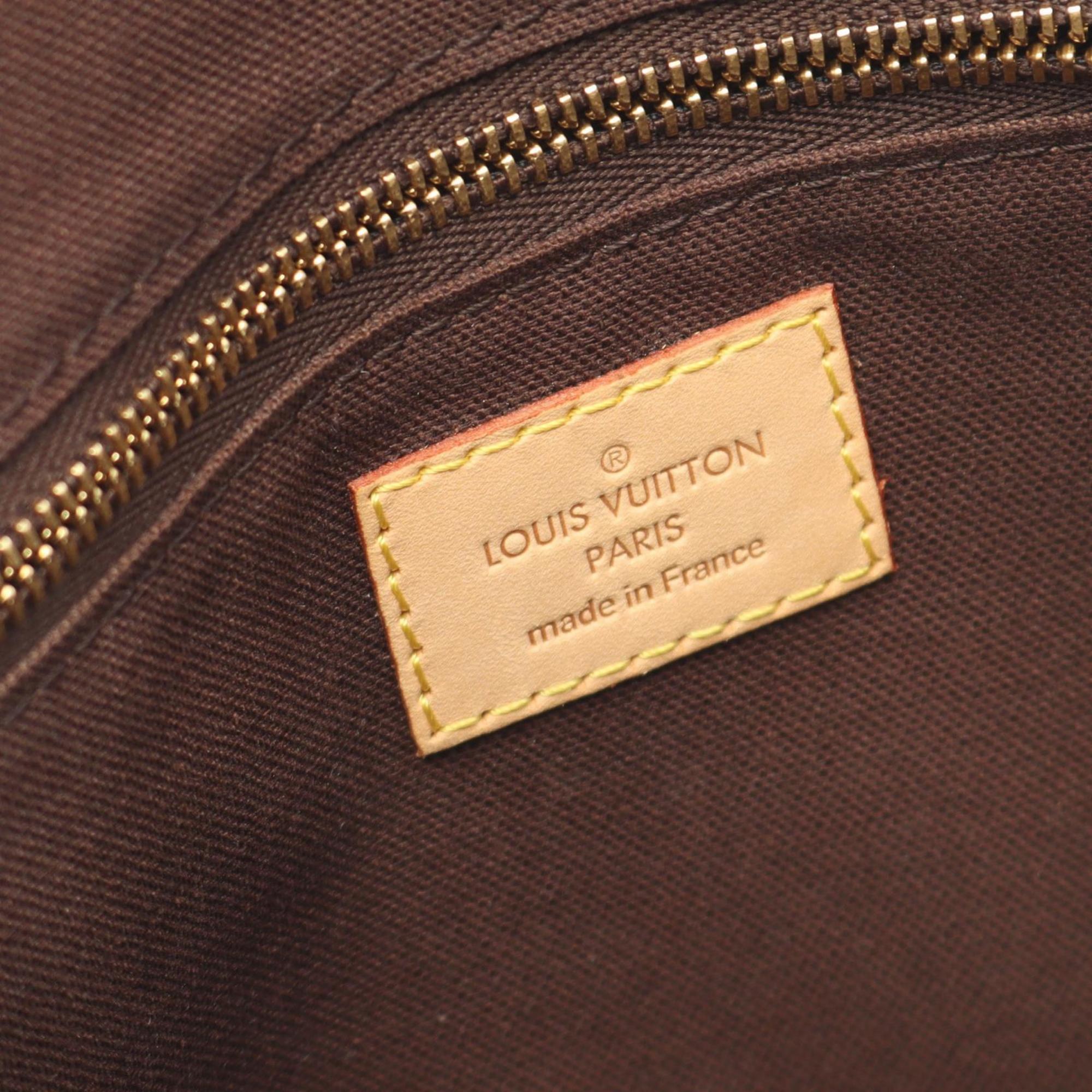 Louis Vuitton Brown Monogram Coated Canvas Leather Shoulder Bag (Pre-Owned)