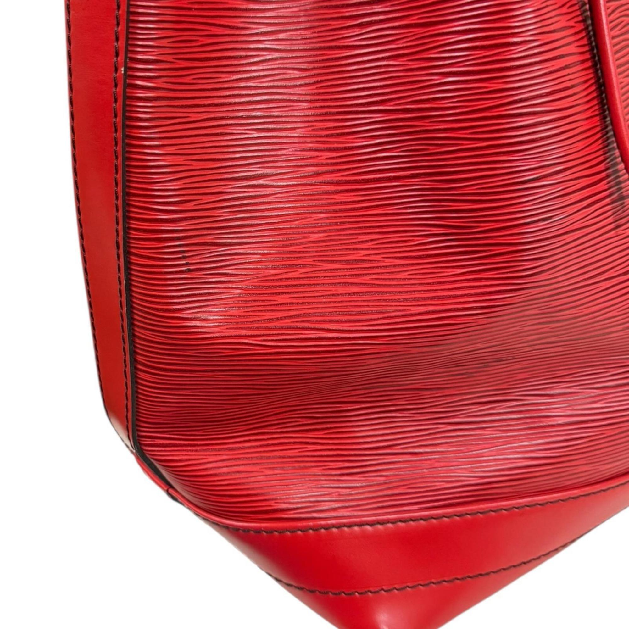 Louis Vuitton Castilian Red Red Color Epi Leather Shoulder Bag (Pre-Owned)