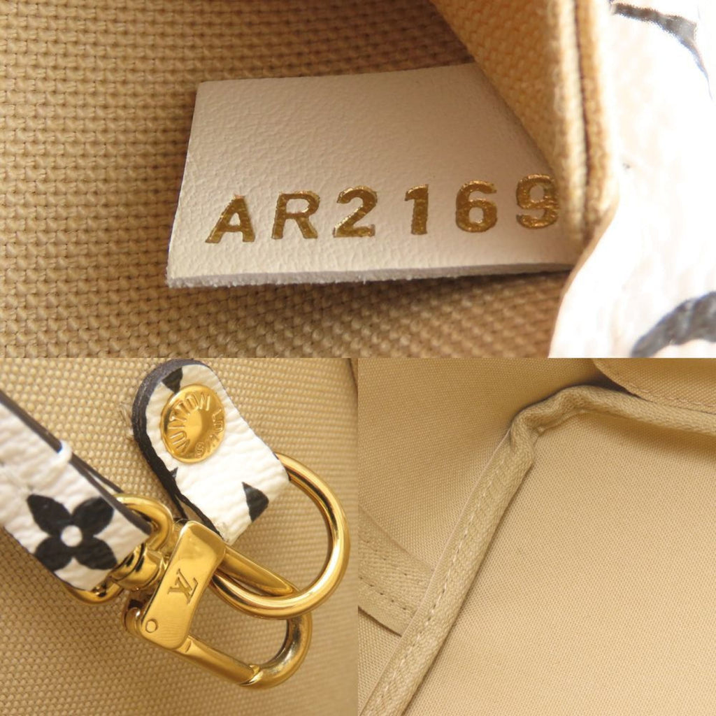 Louis Vuitton Beige Khaki Monogram Tote Bag (Pre-Owned)