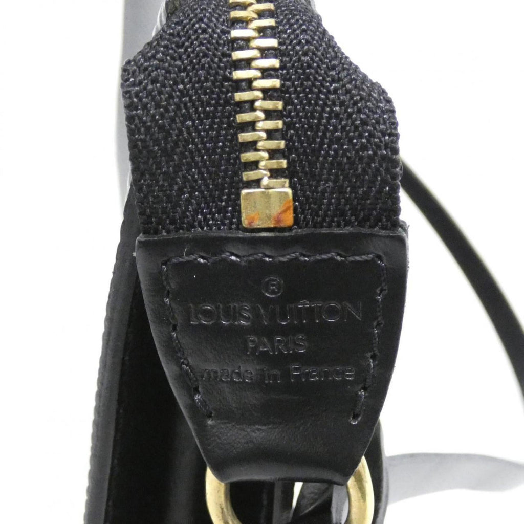 Louis Vuitton Black Leather Pochette Pouch (Pre-Owned)
