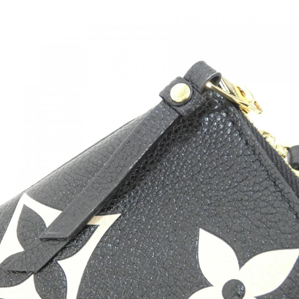 Louis Vuitton Beige Black Leather Pochette Shoulder Bag (Pre-Owned)