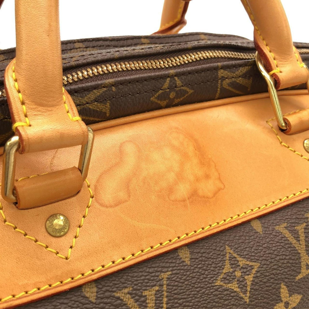 Louis Vuitton Brown Coated Canvas Boston Bag (Pre-Owned)