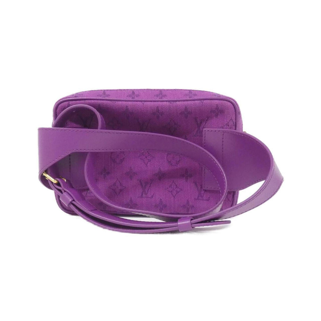 Louis Vuitton Purple Denim Canvas Shoulder Bag (Pre-Owned)