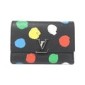 Louis Vuitton Black Leather Wallet (Tri-Fold) (Pre-Owned)