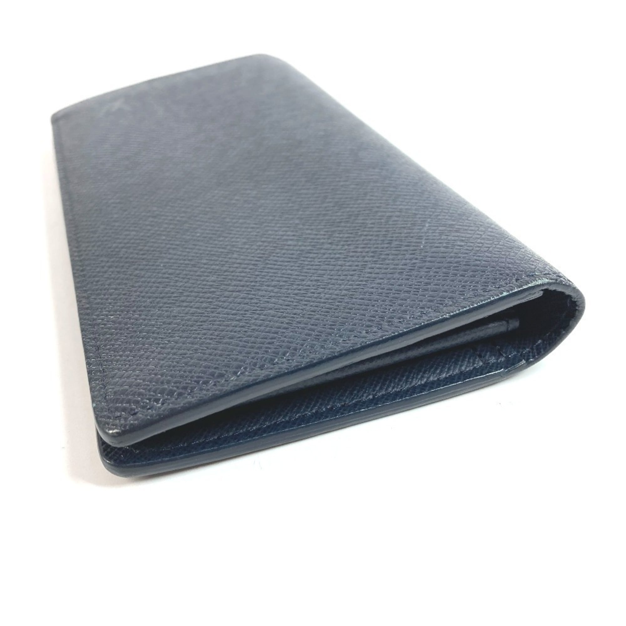 Louis Vuitton Blue Ocean Taiga Leather Leather Long Wallet (Bi-Fold) (Pre-Owned)