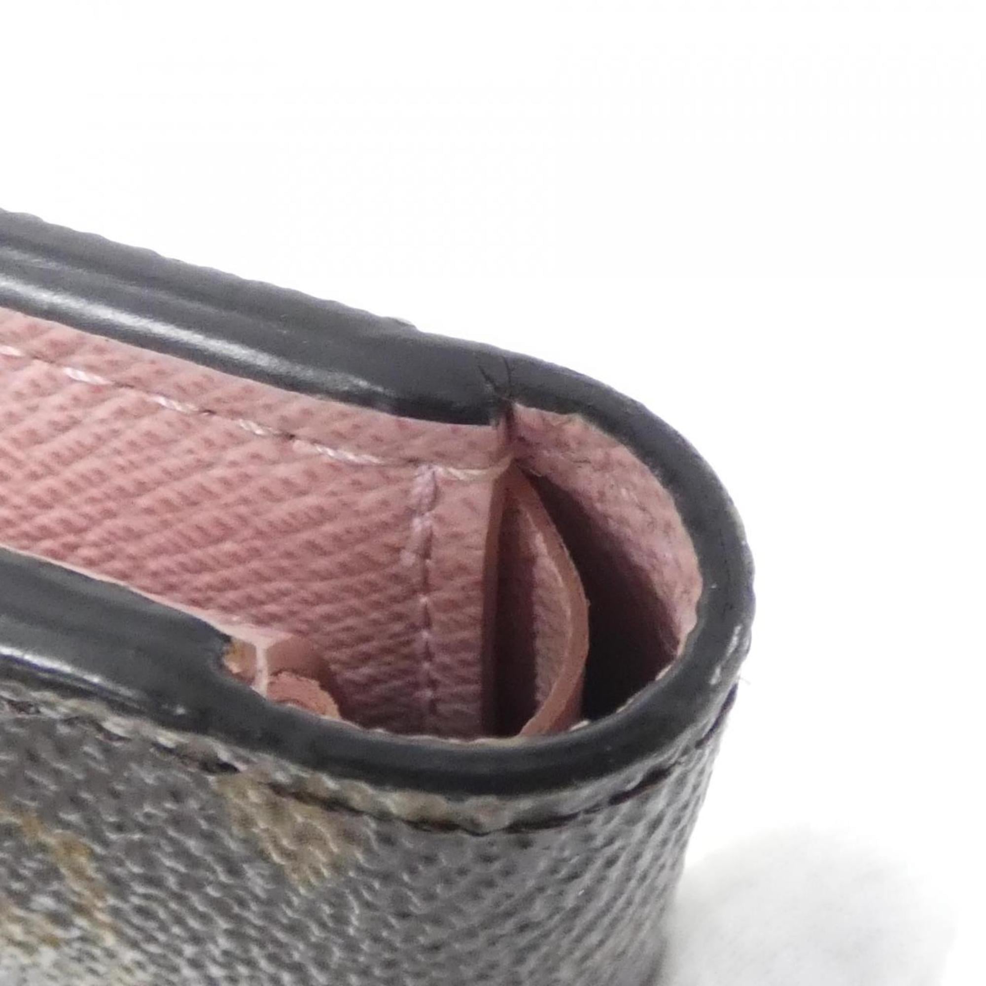 Louis Vuitton Marron Rose Ballerine Coated Canvas Wallet (Tri-Fold) (Pre-Owned)