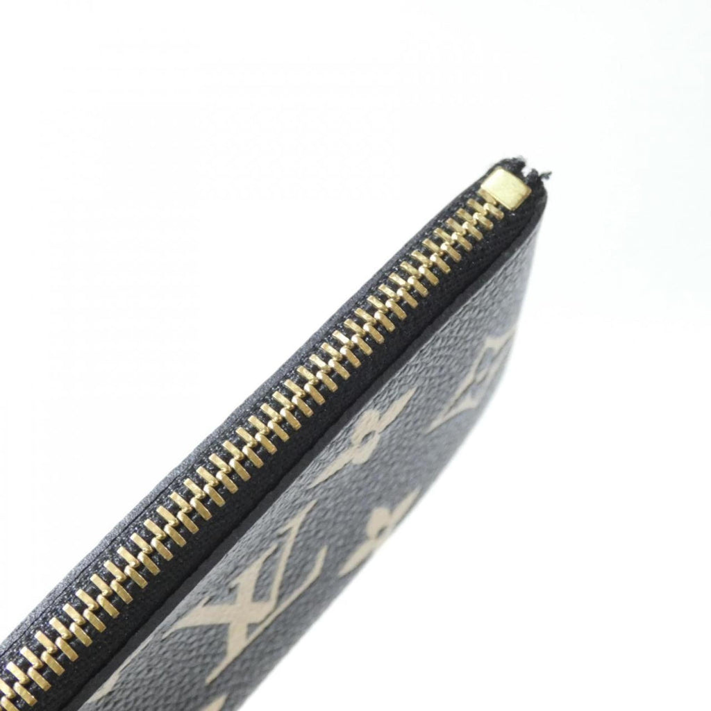 Louis Vuitton Monogram Empreinte Beige Black Leather Coin Purse/Coin Case (Pre-Owned)
