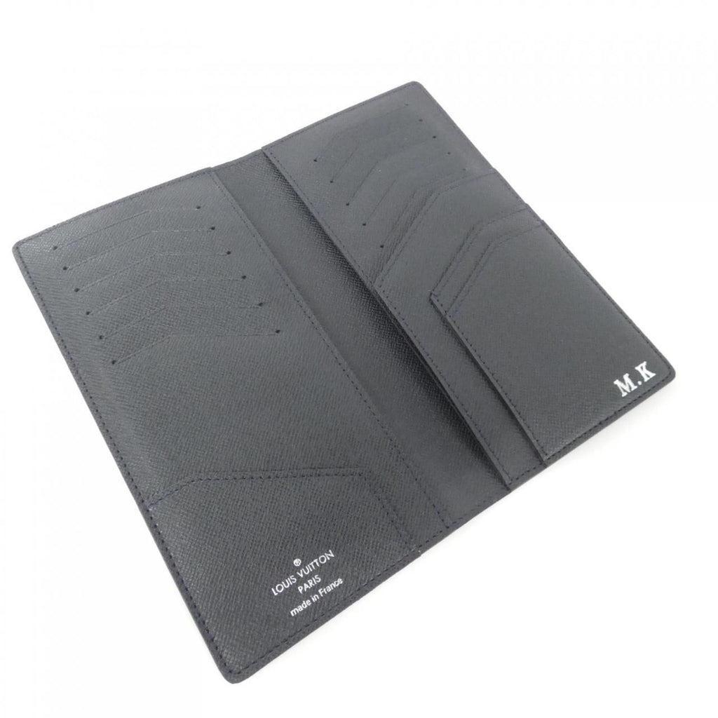 Louis Vuitton Taiga Boreal Leather Long Bill Wallet (Bi-Fold) (Pre-Owned)