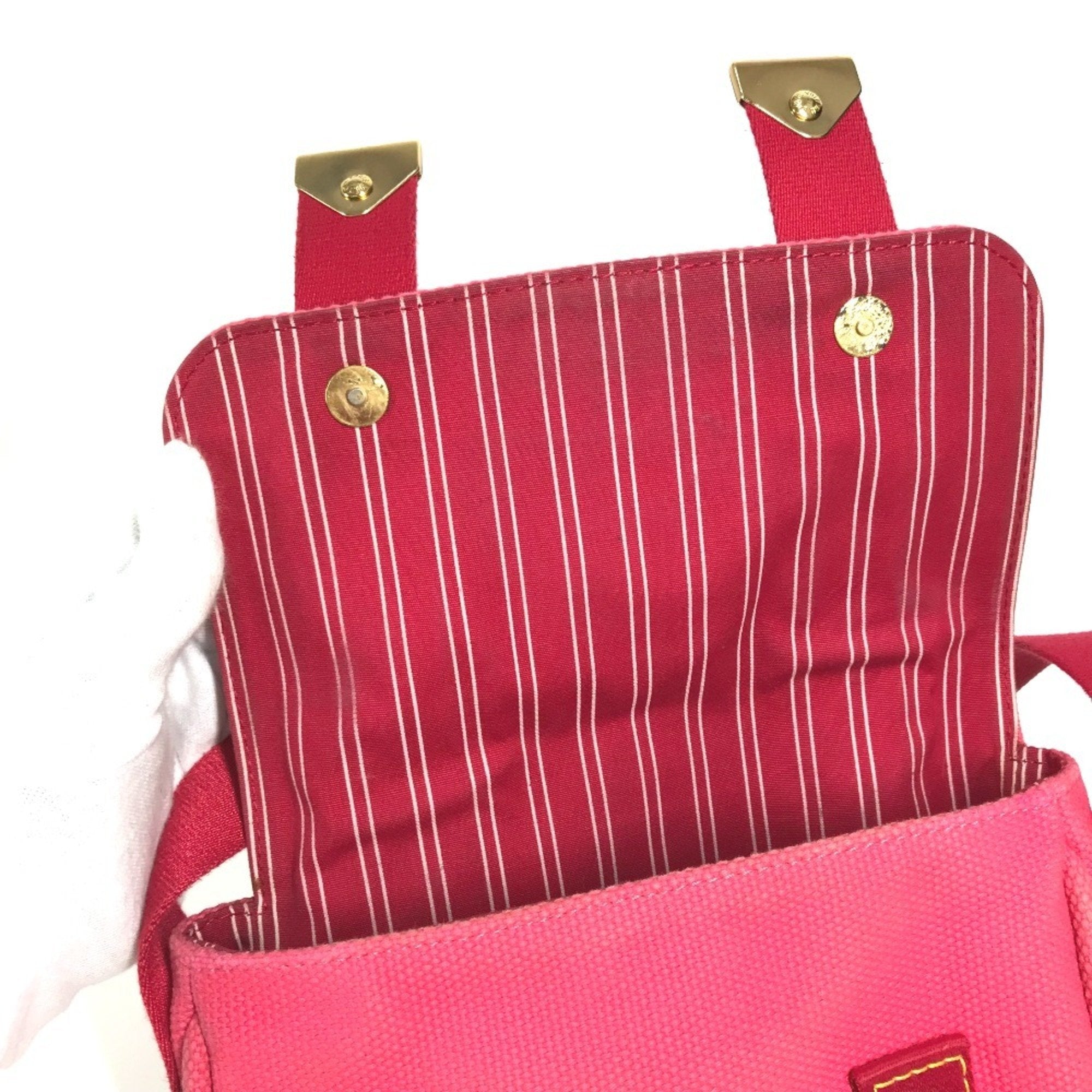 Louis Vuitton Pink Canvas Handbag Shoulder Bag (Pre-Owned)