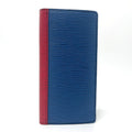 Louis Vuitton Epi Blue Green Red Color Epi Leather Long Wallet (Bi-Fold) (Pre-Owned)