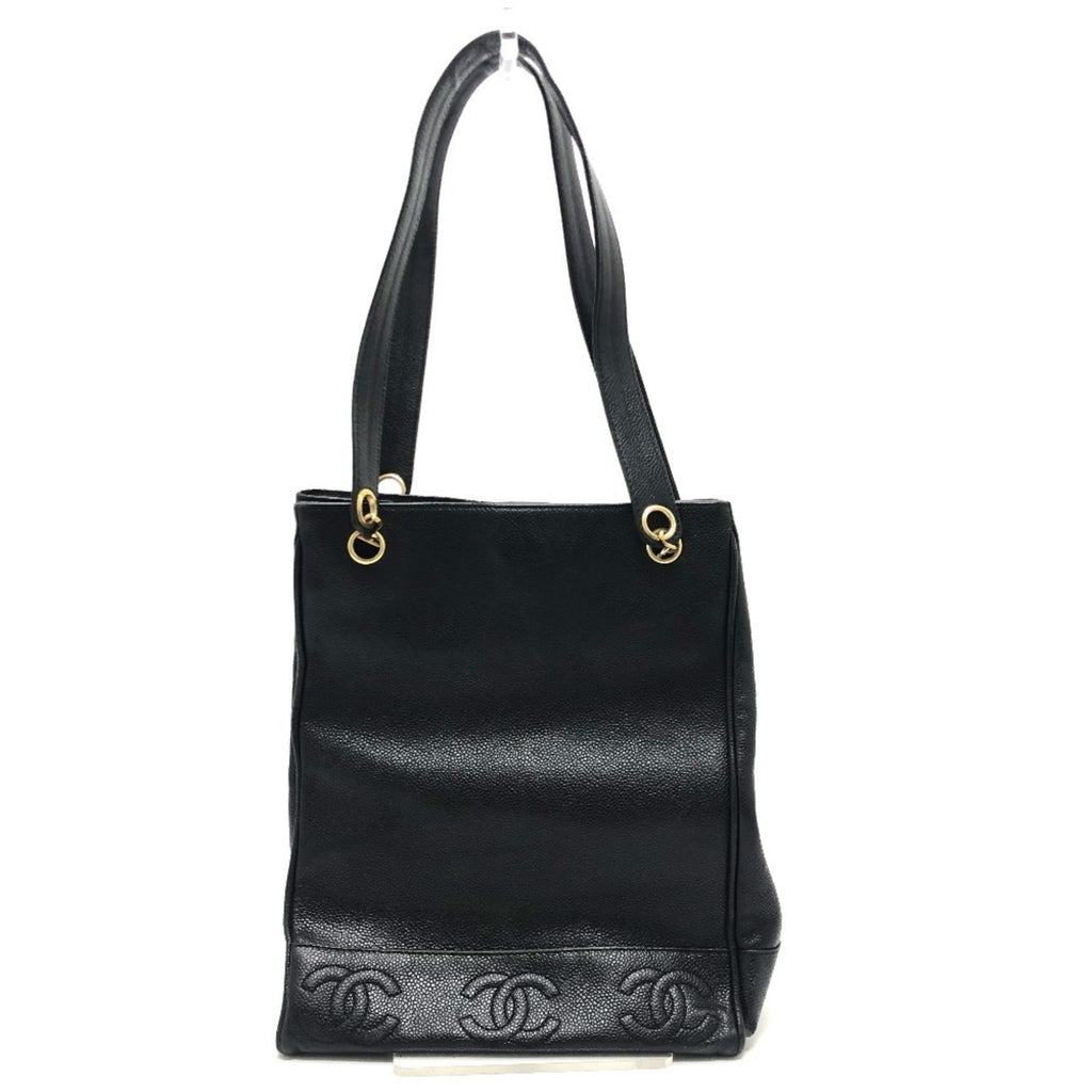 Vintage Open Chain Tote Caviar Medium