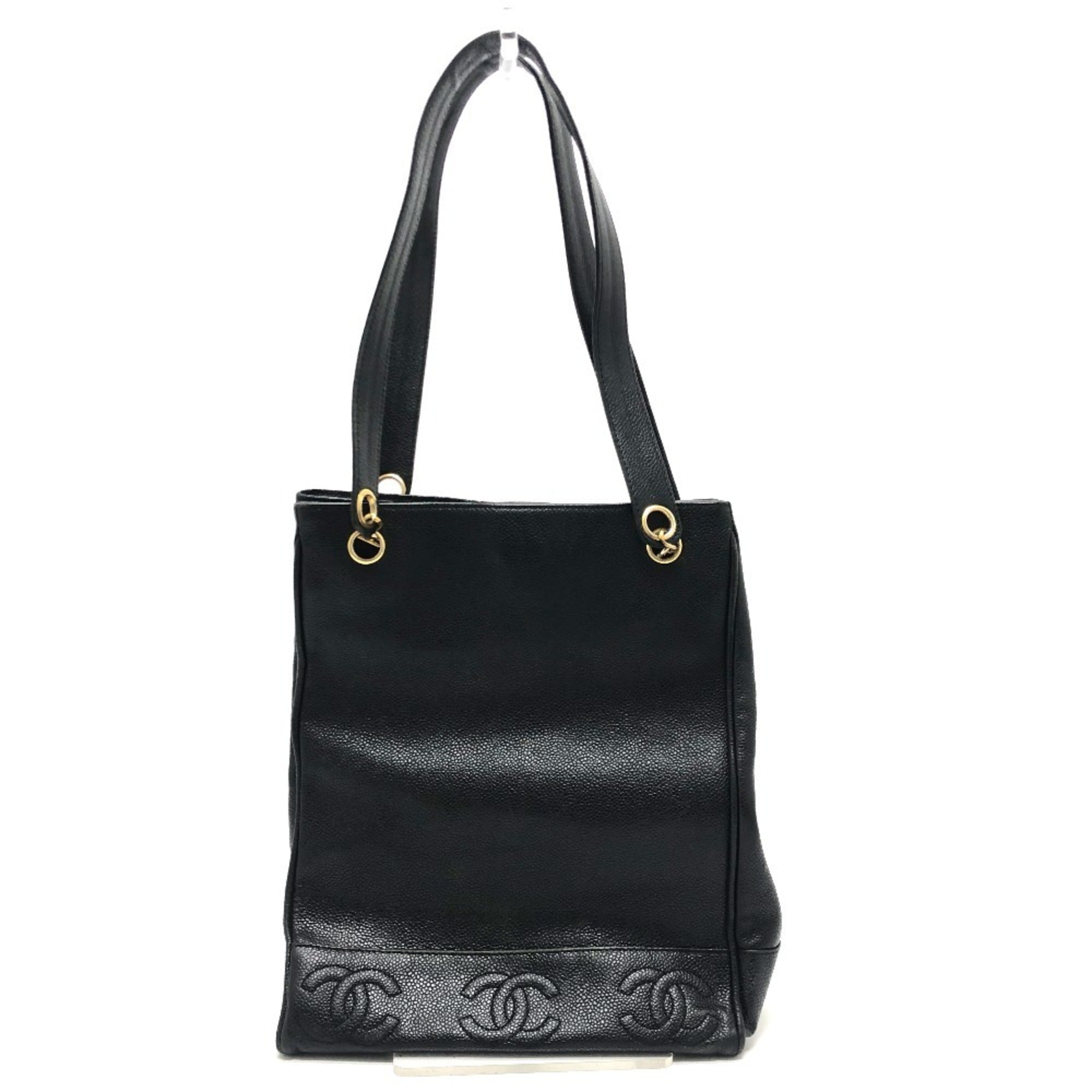 Vintage Open Chain Tote Caviar Medium
