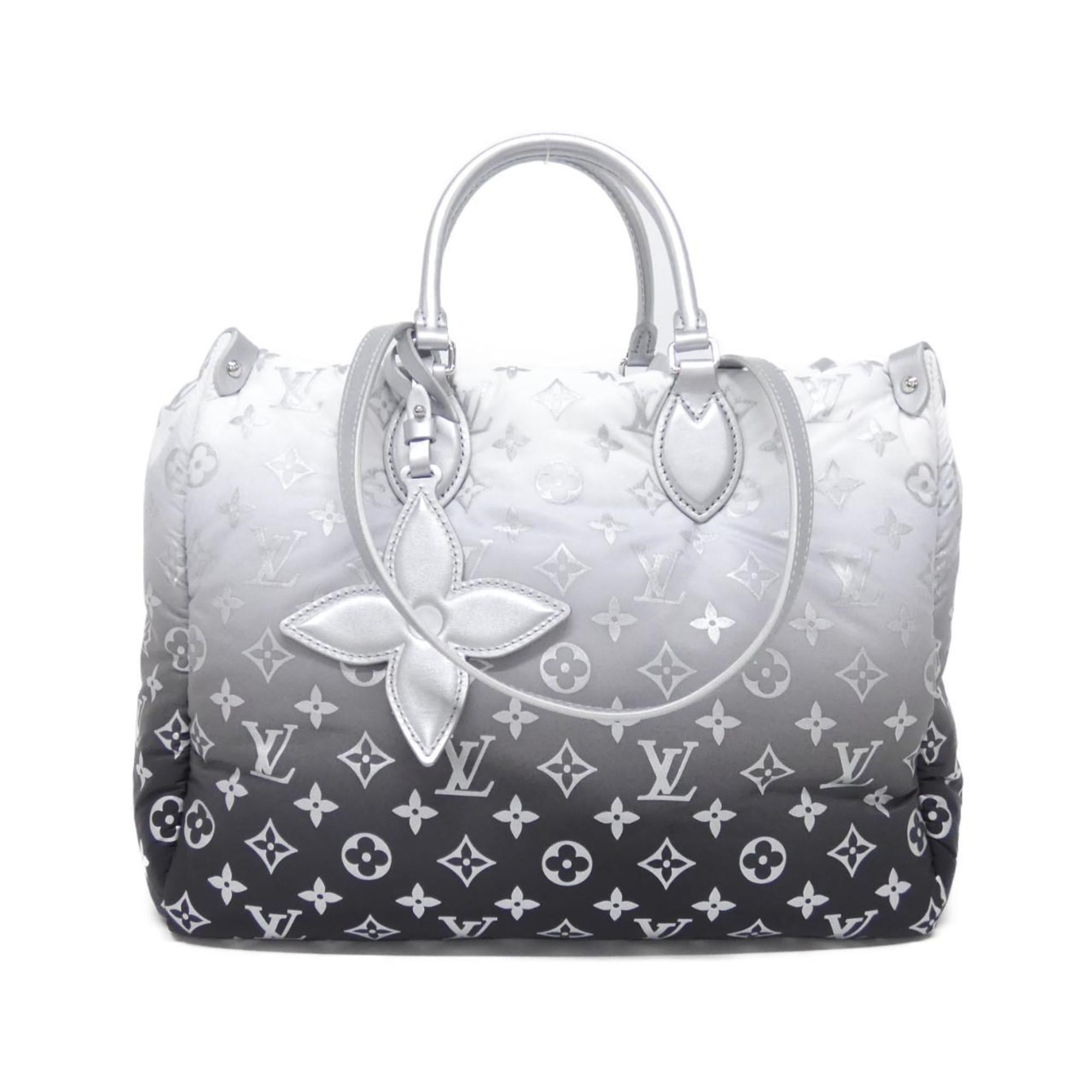 Louis Vuitton Silver Nylon Handbag (Pre-Owned)