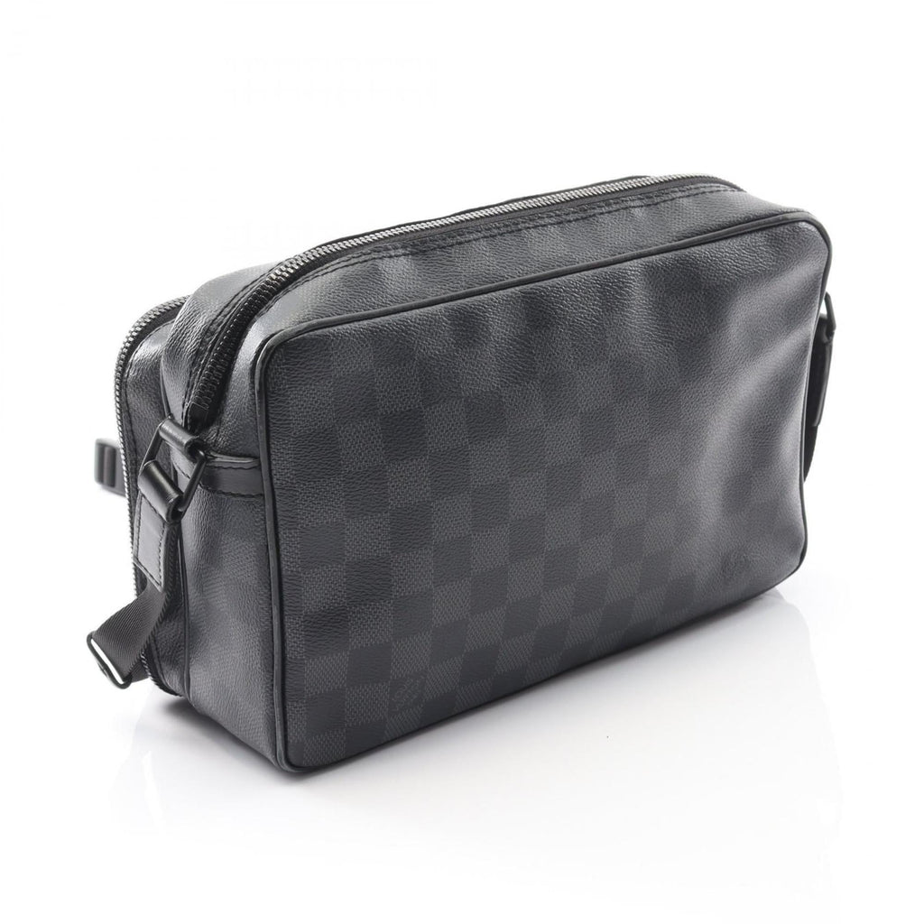 Louis Vuitton Gray Pvc Leather Shoulder Bag (Pre-Owned)
