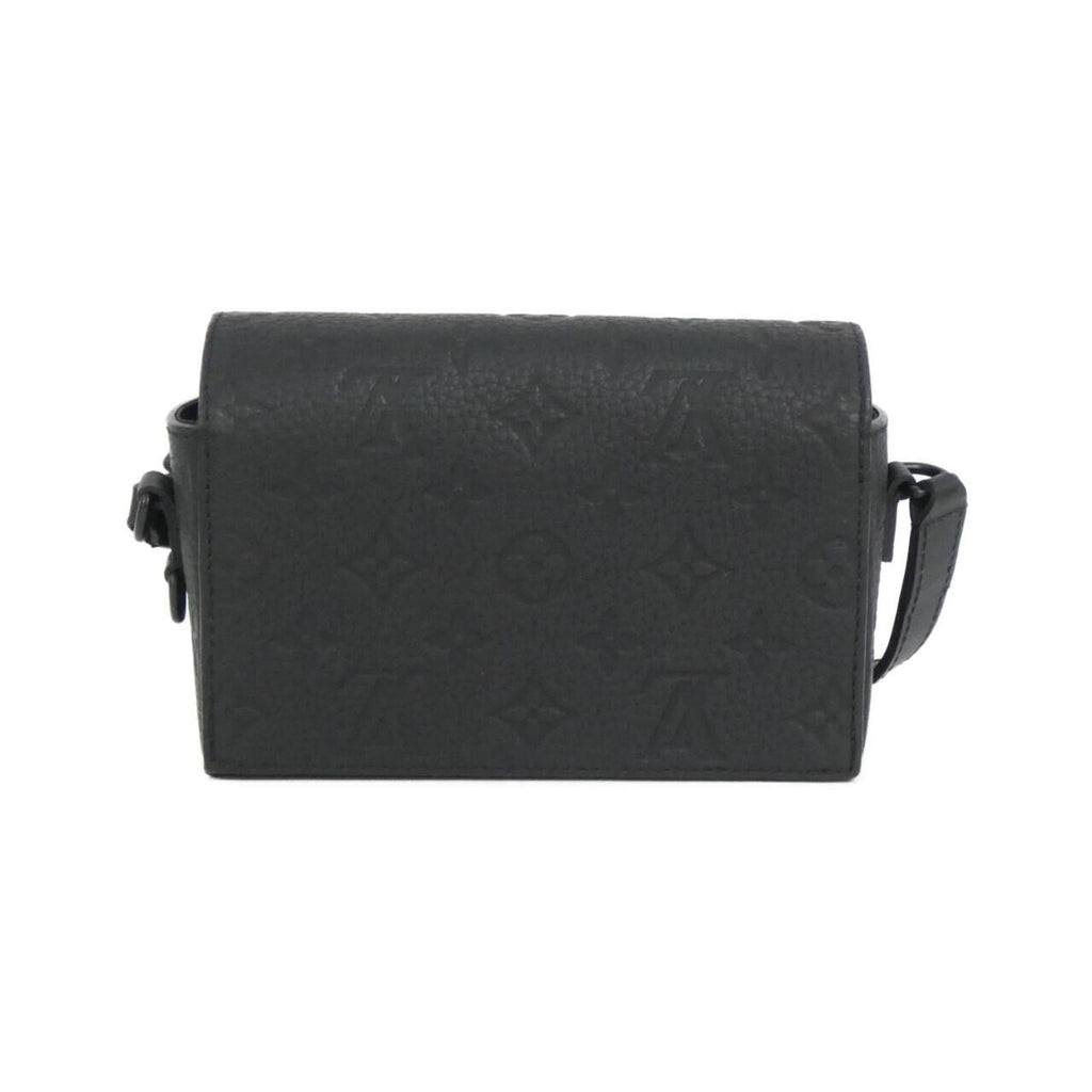 Louis Vuitton Black Leather Shoulder Bag (Pre-Owned)