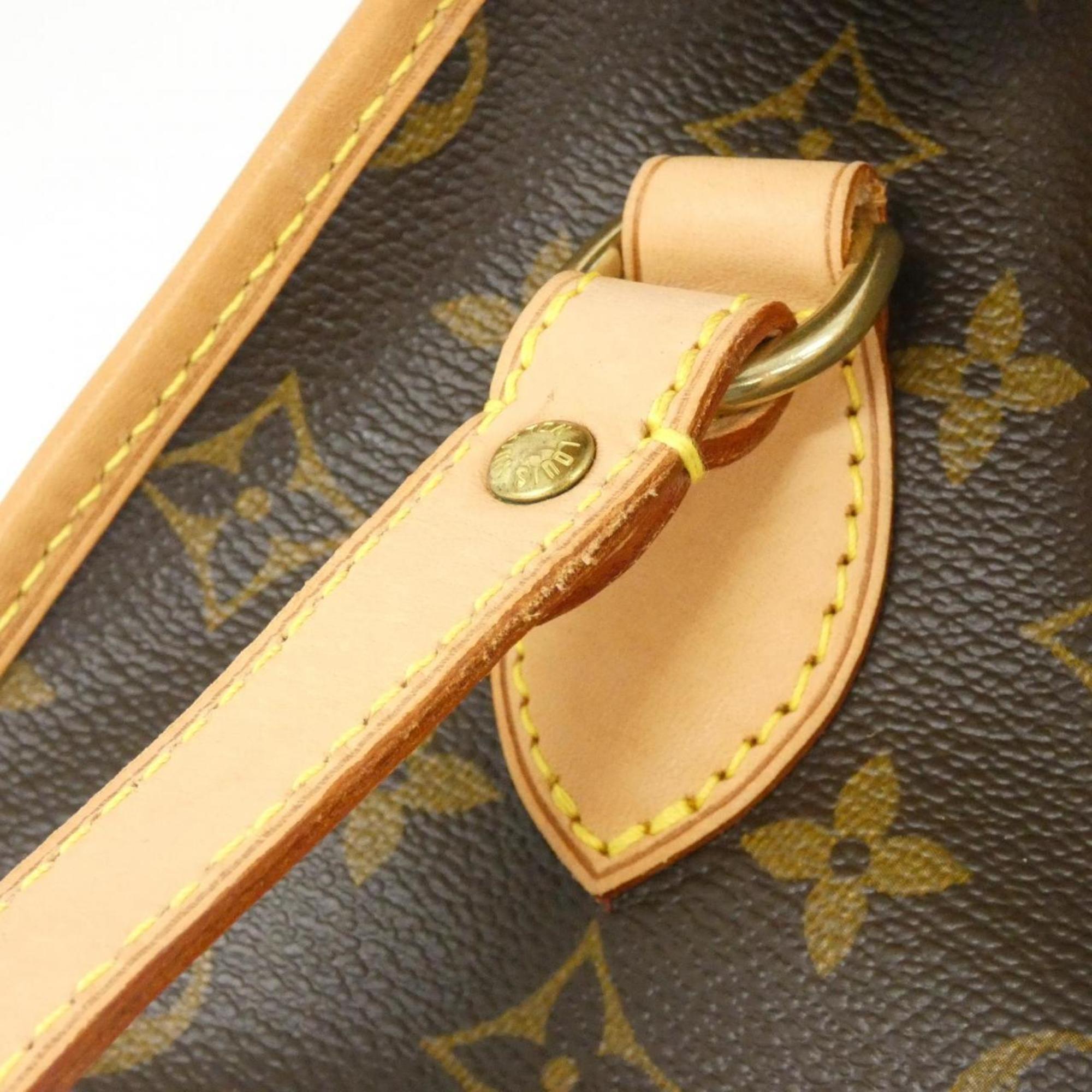 Louis Vuitton Marron Coated Canvas Shoulder Bag (Pre-Owned)
