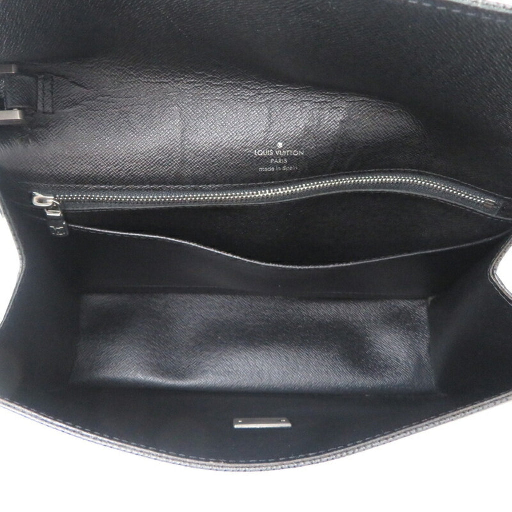 Louis Vuitton Taiga Ardoise Black Galle Taiga Leather Clutch Bag (Pre-Owned)