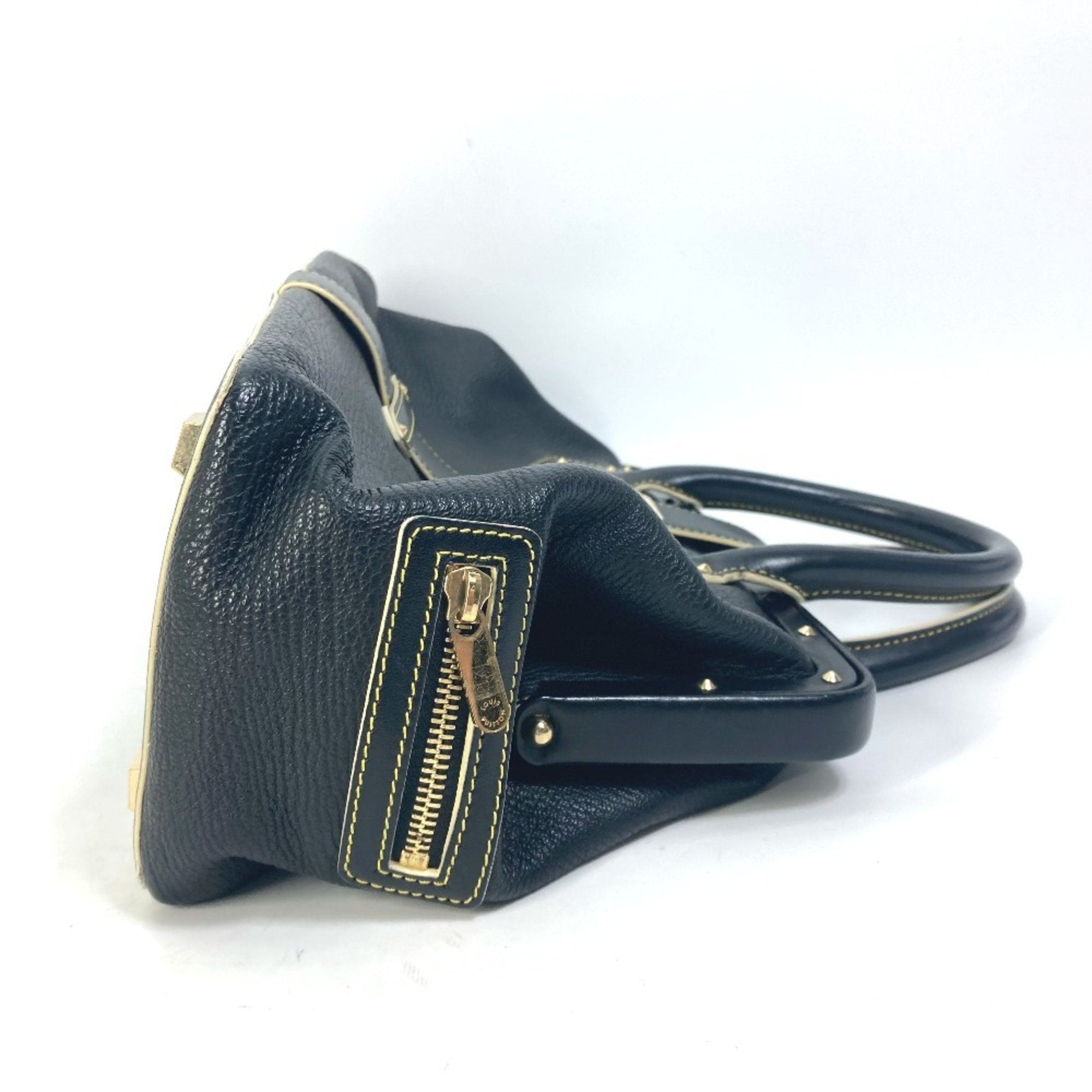 Louis Vuitton Black Noir Suhali Leather Handbag (Pre-Owned)