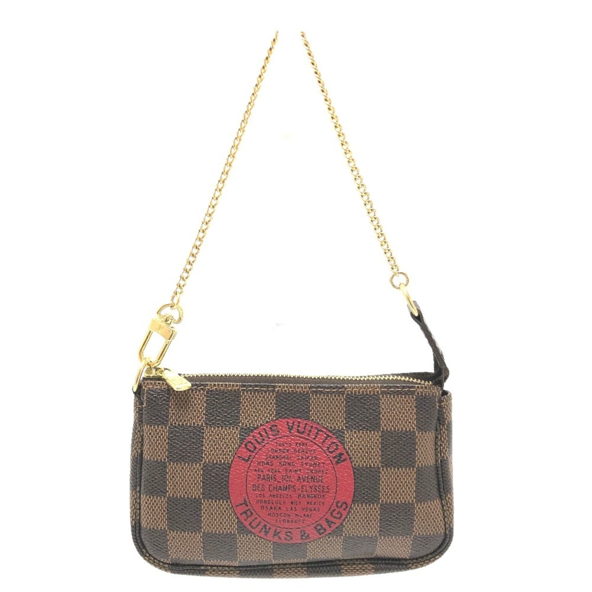 Louis Vuitton Brown Ebene Damier Canvas Pochette Pouch (Pre-Owned)
