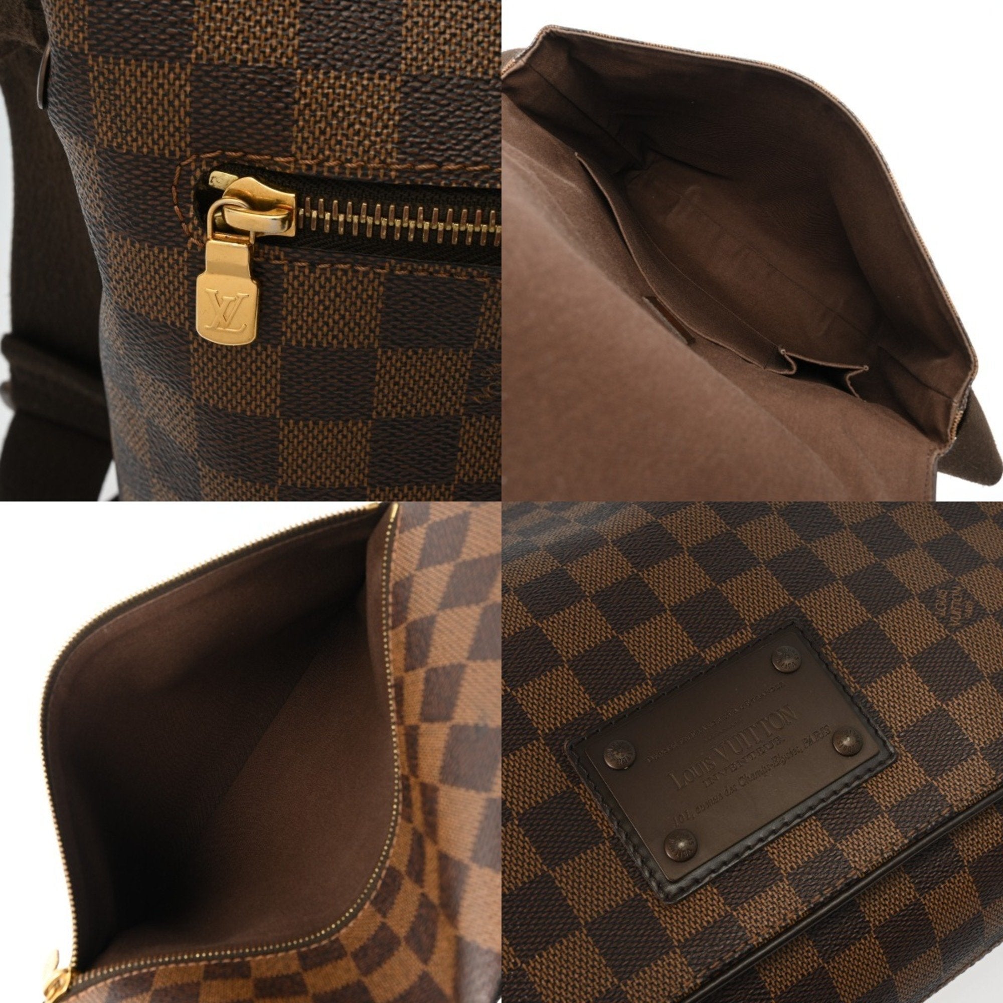 Louis Vuitton Brown Damier Canvas Shoulder Bag (Pre-Owned)