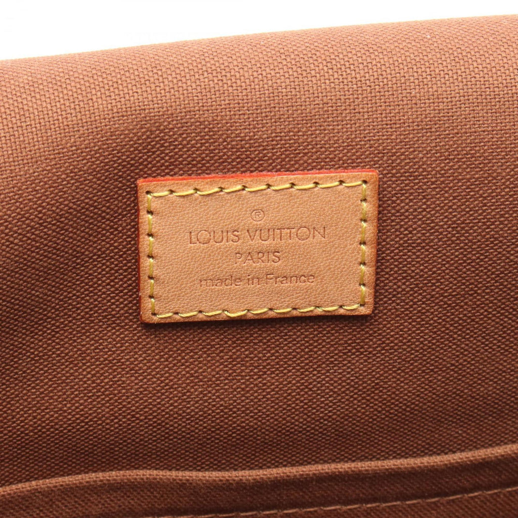 Louis Vuitton Brown Coated Canvas Leather Shoulder Bag (Pre-Owned)