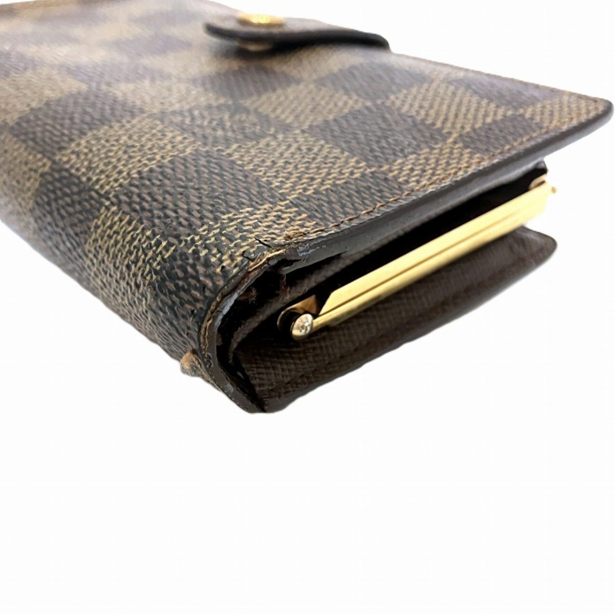 Louis Vuitton Monogram Brown Damier Canvas Damier Canvas Wallet (Bi-Fold) (Pre-Owned)