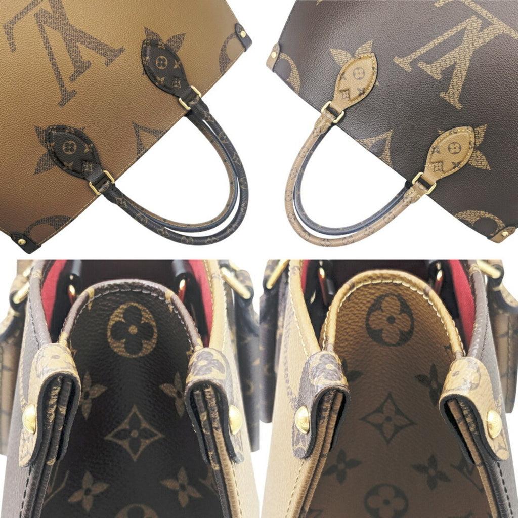 Louis Vuitton Brown Monogram Monogram Reverse Monogram Reverse Monogram Handbag Shoulder Bag Tote Bag (Pre-Owned)