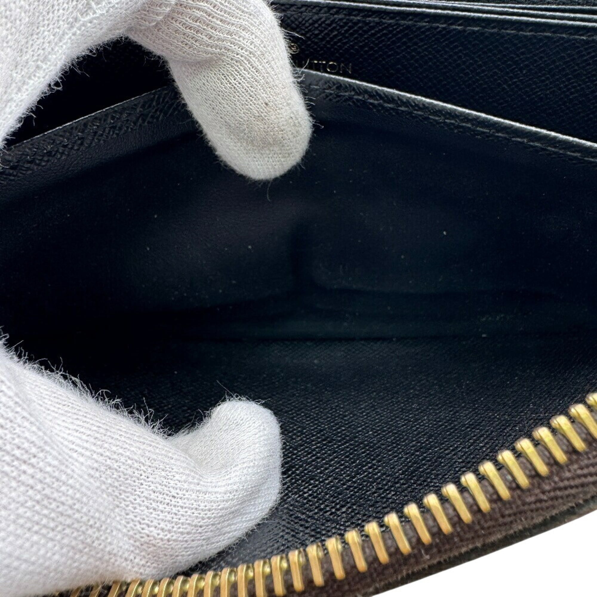 Louis Vuitton Brown Leather Long Wallet (Bi-Fold) (Pre-Owned)