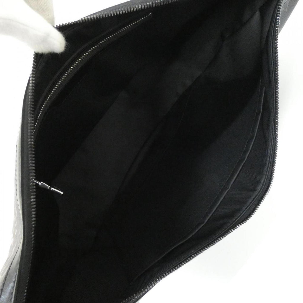 Louis Vuitton Black Silver Coated Canvas Shoulder Bag (Pre-Owned)