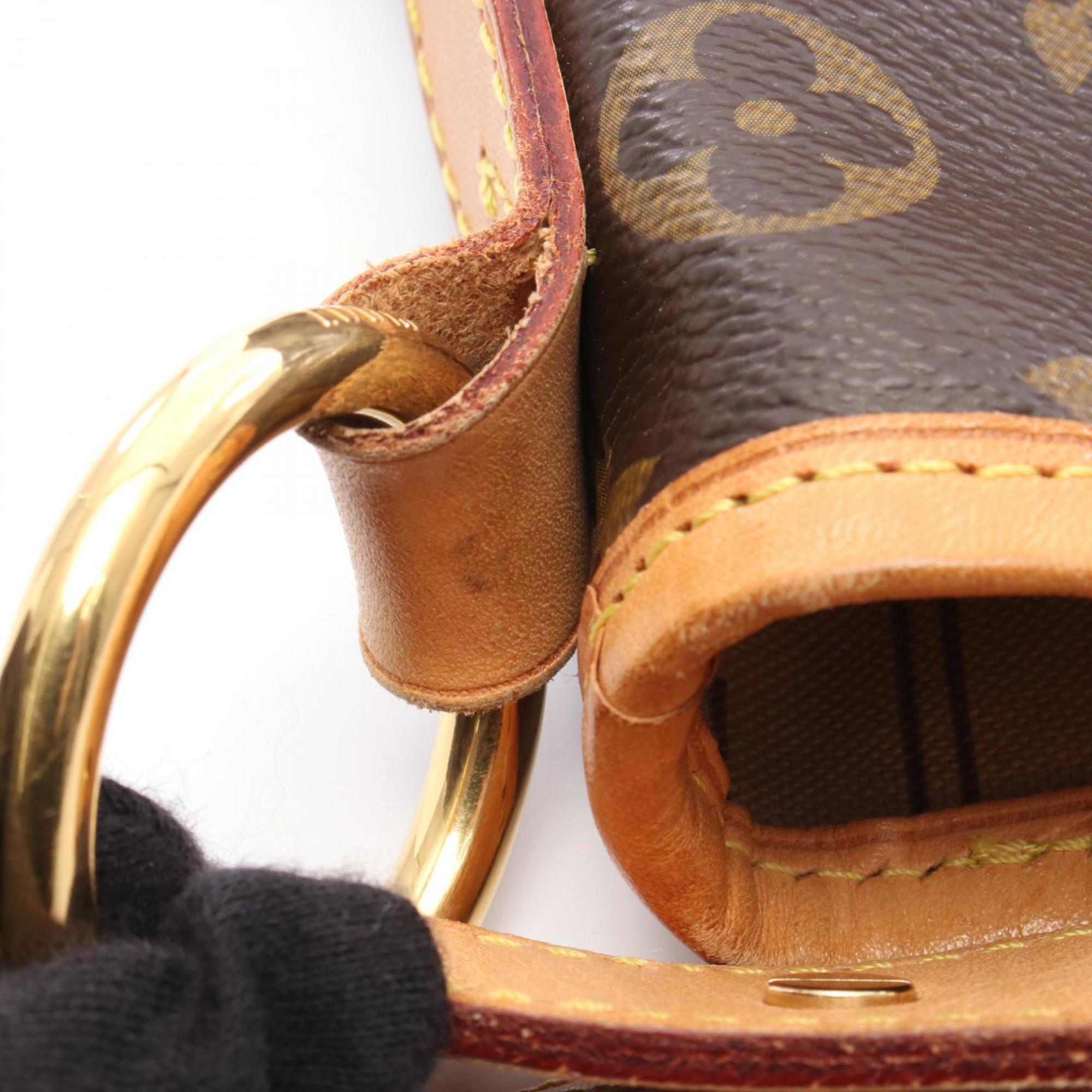 Louis Vuitton Brown Monogram Coated Canvas Leather Shoulder Bag (Pre-Owned)