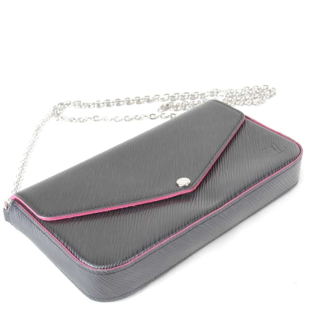Louis Vuitton Black Pink Epi Leather Pochette Pouch (Pre-Owned)
