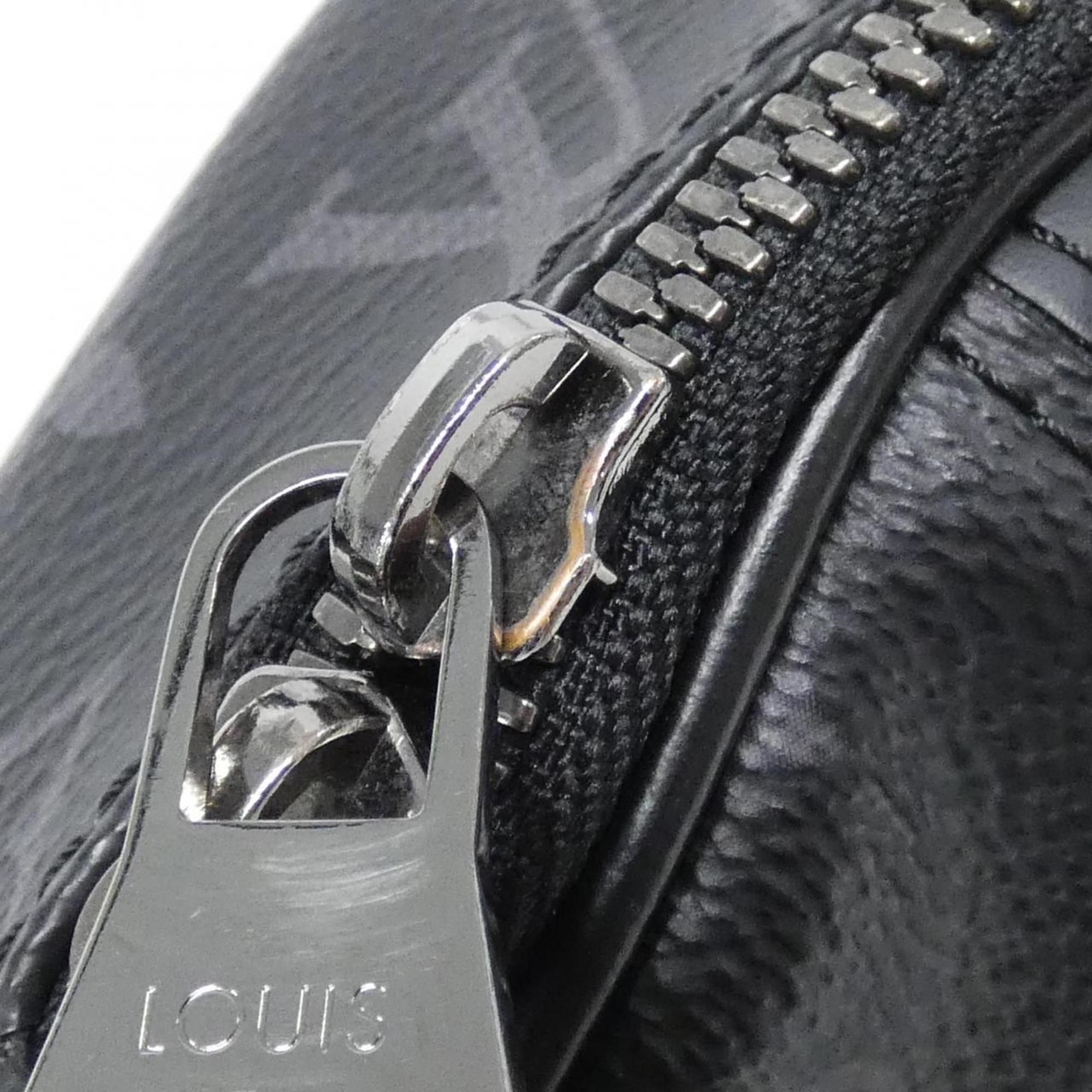 Louis Vuitton Black Coated Canvas Shoulder Bag (Pre-Owned)