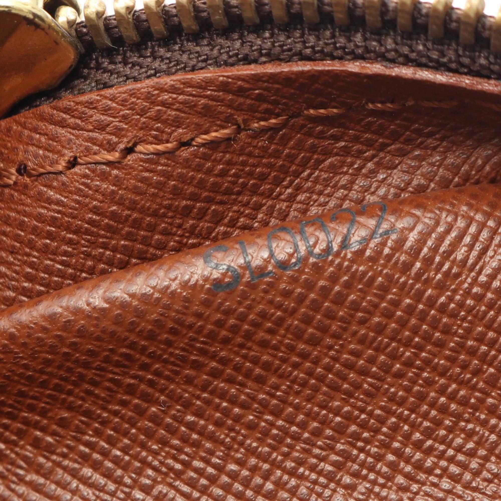 Louis Vuitton Brown Coated Canvas Leather Shoulder Bag (Pre-Owned)