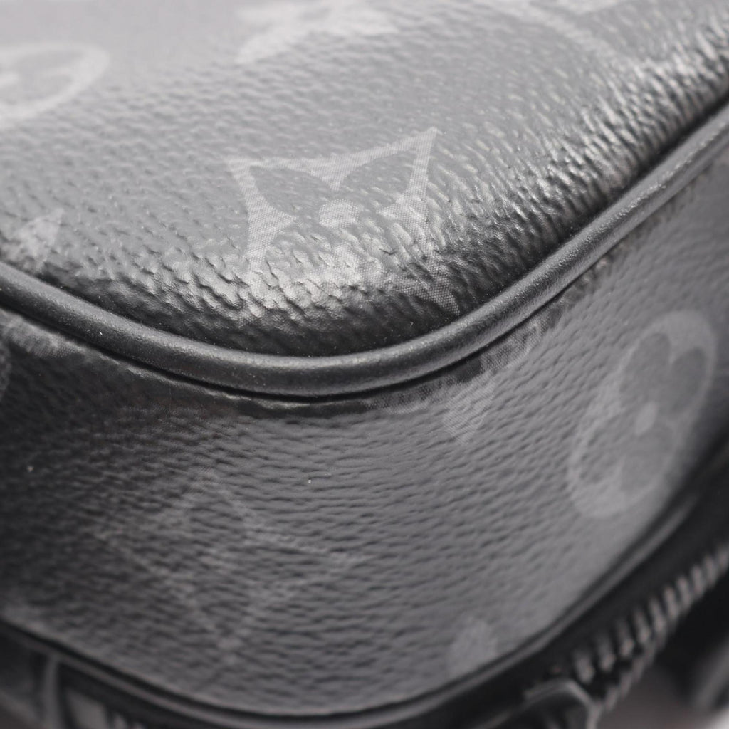 Louis Vuitton Black Coated Canvas Shoulder Bag (Pre-Owned)