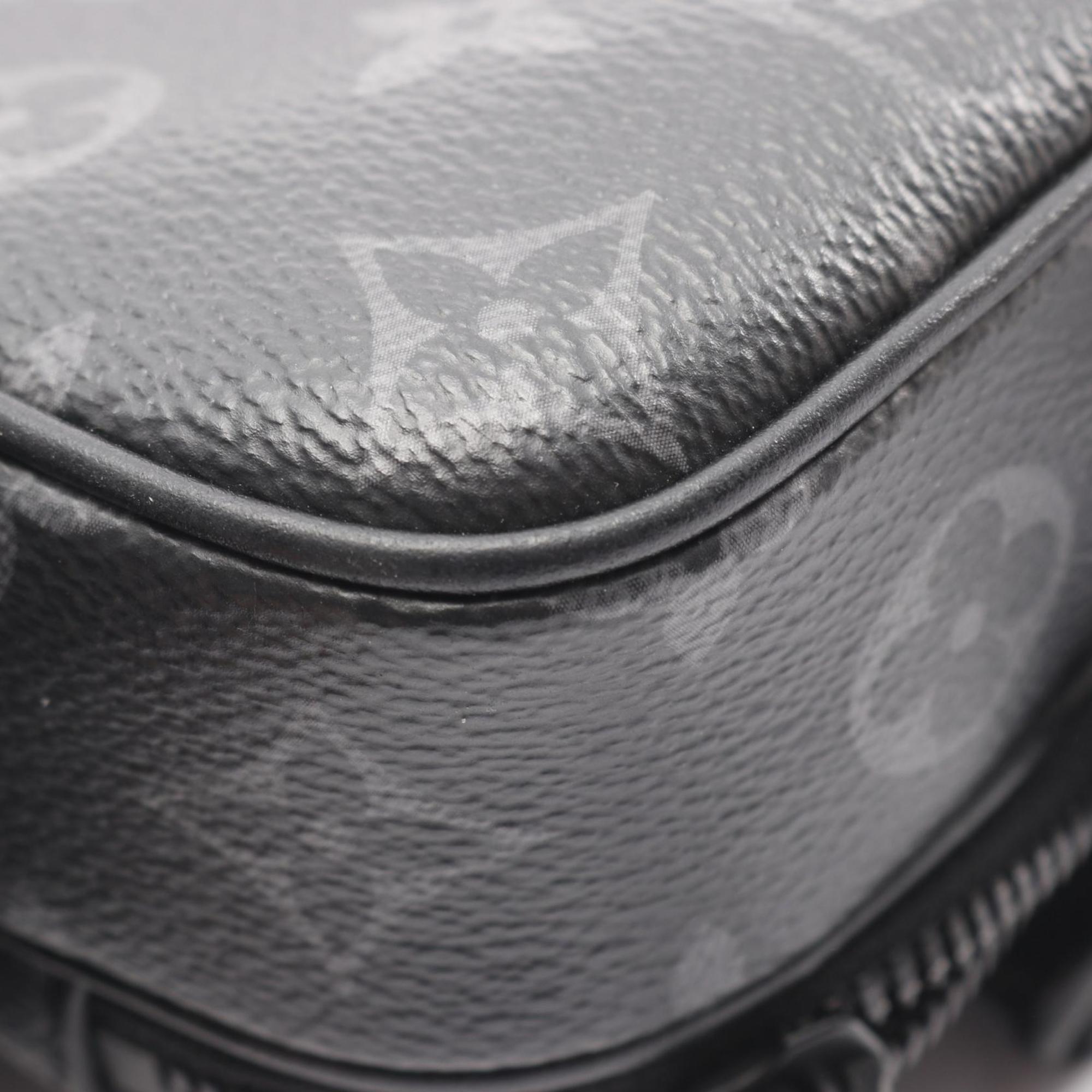 Louis Vuitton Black Coated Canvas Shoulder Bag (Pre-Owned)