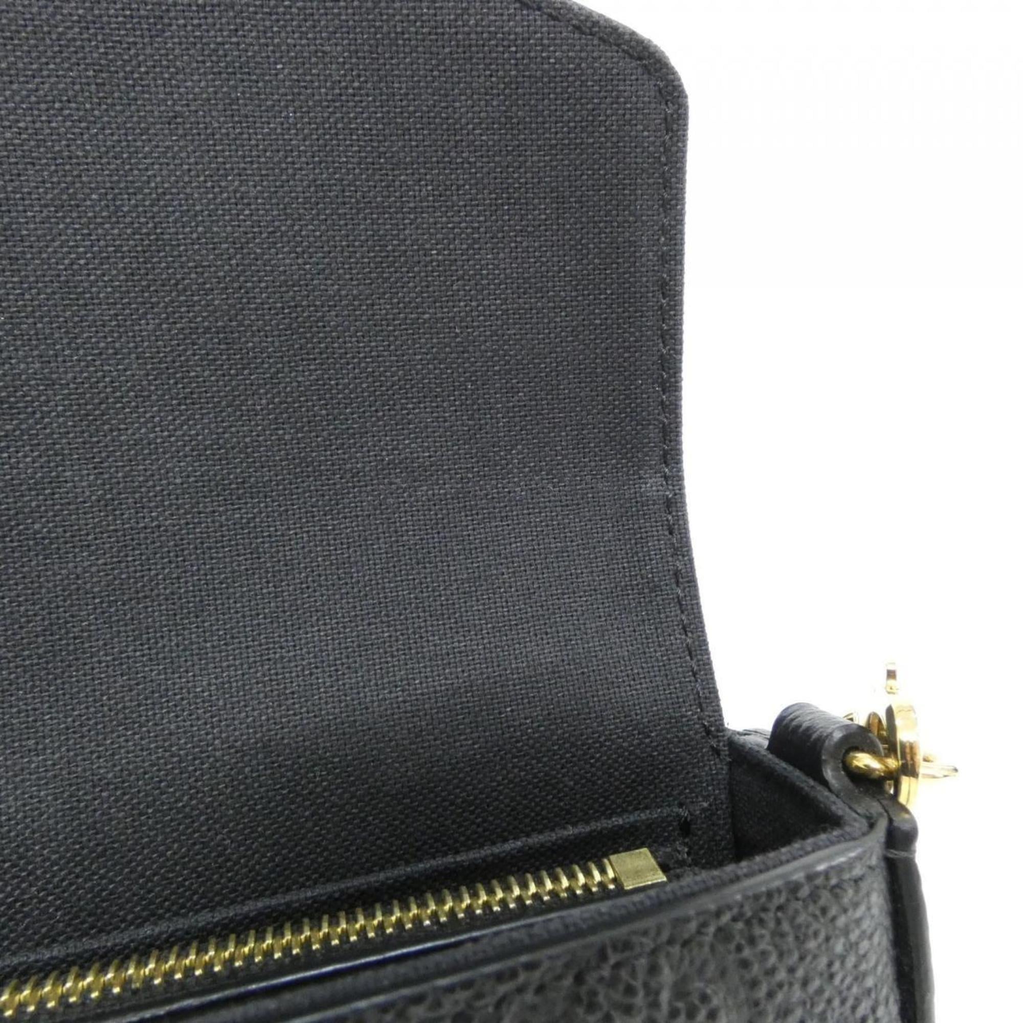 Louis Vuitton Monogram Empreinte Black Leather Pochette Shoulder Bag (Pre-Owned)