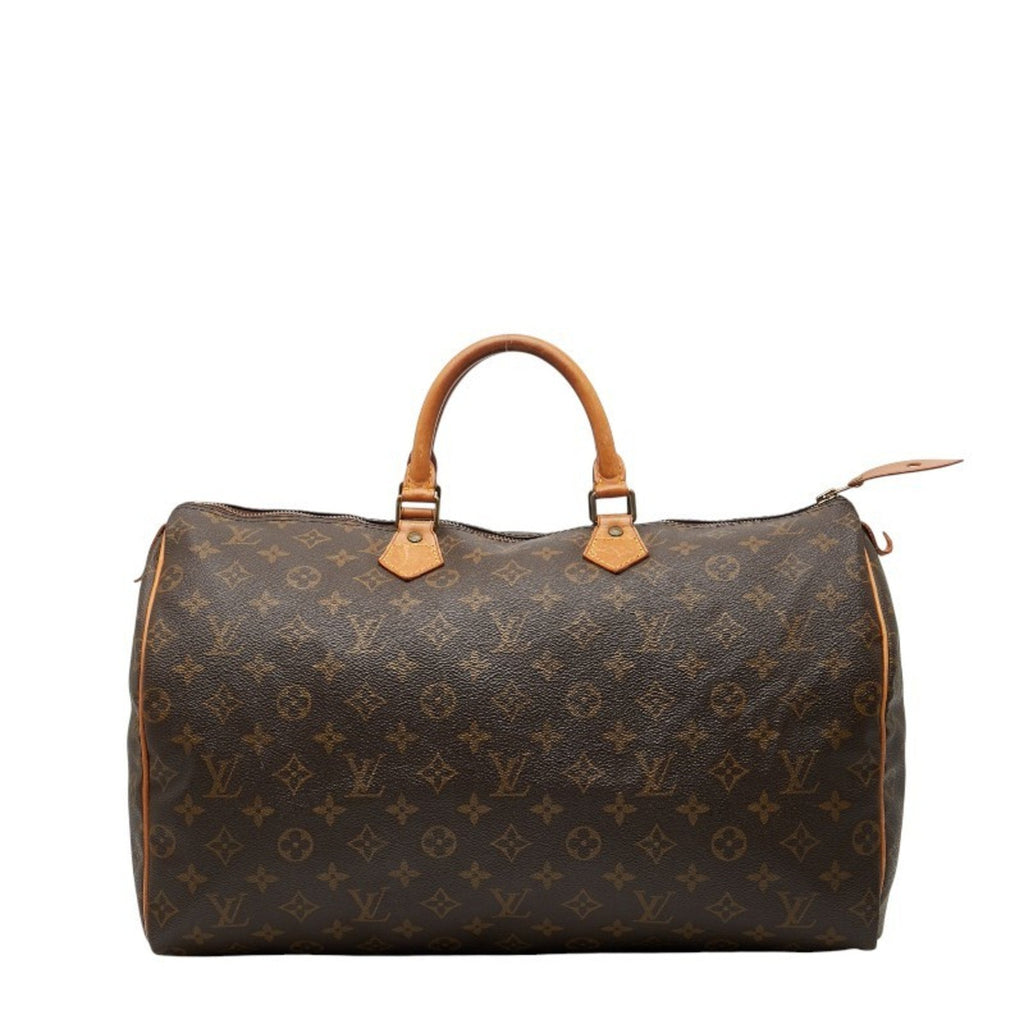 Louis Vuitton Brown Dark Brown Pvc Leather Boston Bag Handbag (Pre-Owned)