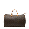 Louis Vuitton Brown Dark Brown Pvc Leather Boston Bag Handbag (Pre-Owned)
